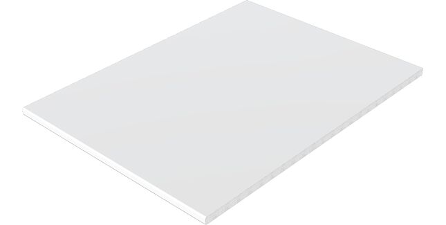 Freefoam 10mm Solid Soffit General Purpose Board - White (2500mm x 500mm)