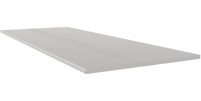 Freefoam 10mm Solid Soffit Vented General Purpose Board - White (2500mm x 100mm)
