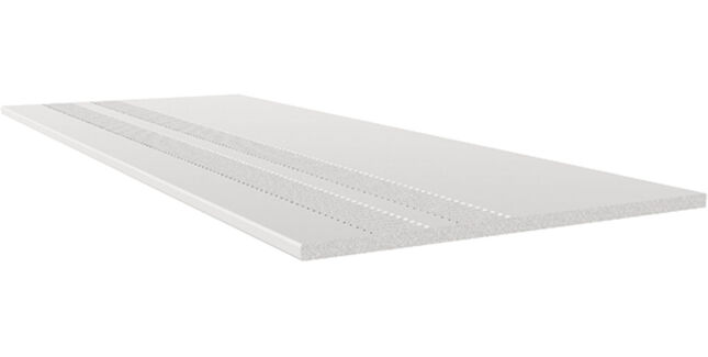 Freefoam 10mm Solid Soffit Double Vented General Purpose Board - White