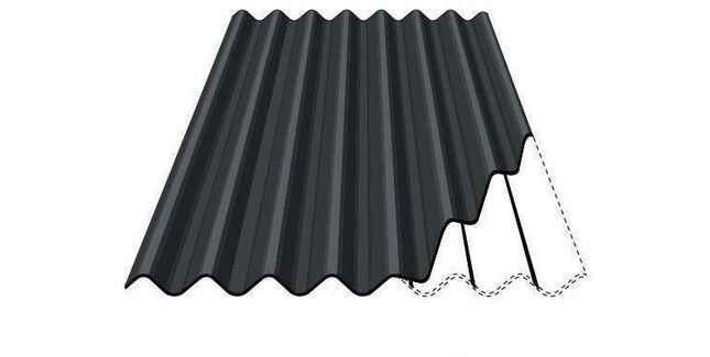 Eternit Profile 6 Fibre Cement Roofing Sheet - Black