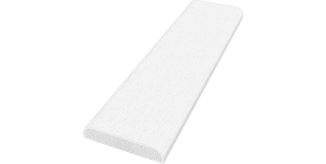 Freefoam 28mm 'D' Section uPVC Window Finishing Trim - 5m