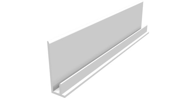Freefoam PVC Starter Trim For Single Shiplap &amp; Open V Cladding - 3m (White)
