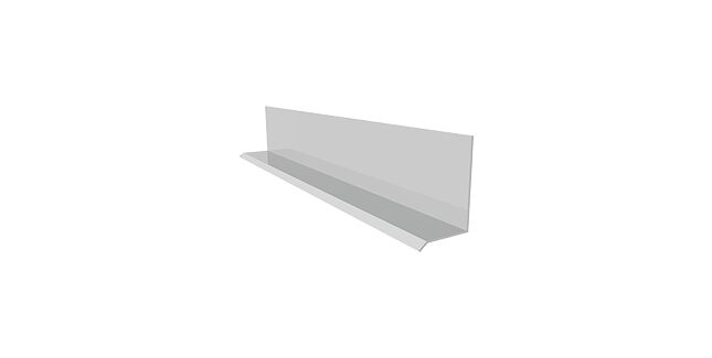 Freefoam PVC Cladding Drip Edge Trim - White (3m)