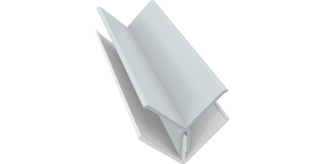 Freefoam 2-Part Internal Corner Trim For PVC Cladding Boards - 3m