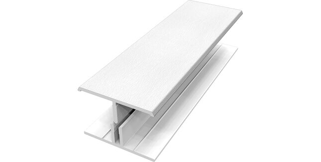 Freefoam 2-Part 'H' Joining Trim For PVC Cladding Boards - 3m
