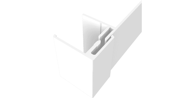 Freefoam PVC 2-Part Reveal Liner Cladding Trim - 3m