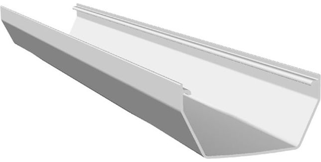 Freefoam Freeflow 114mm uPVC Square Gutter Lengths - 4m