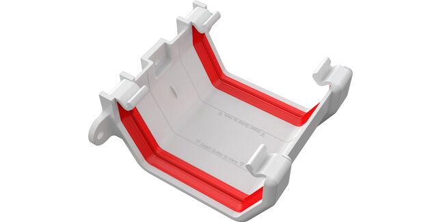 Freeflow 114mm uPVC Square Gutter Union Bracket