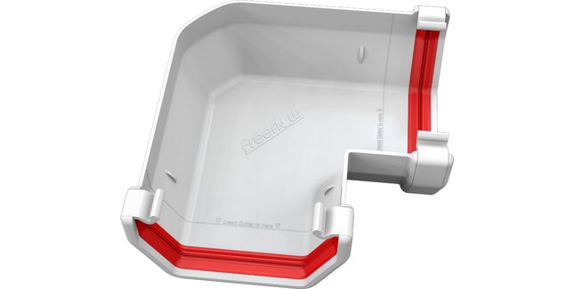 Freeflow 114mm uPVC 90° Square Gutter Angle