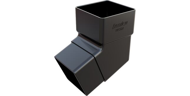 Freeflow 65mm Square 112° Degree uPVC Downpipe Offset Bend