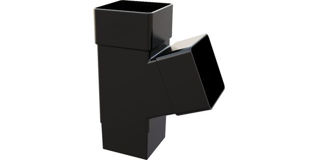 Freeflow 65mm Square 112° Degree uPVC Downpipe Branch