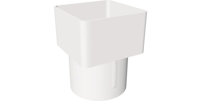 Freeflow 65mm Square To Round Downpipe Adaptor