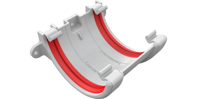 Freeflow 112mm uPVC Half Round Gutter Union Bracket