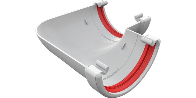 Freeflow 112mm uPVC 90° Half Round Gutter Angle