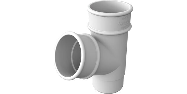 Freeflow 68mm Round 112° Degree uPVC Downpipe Branch