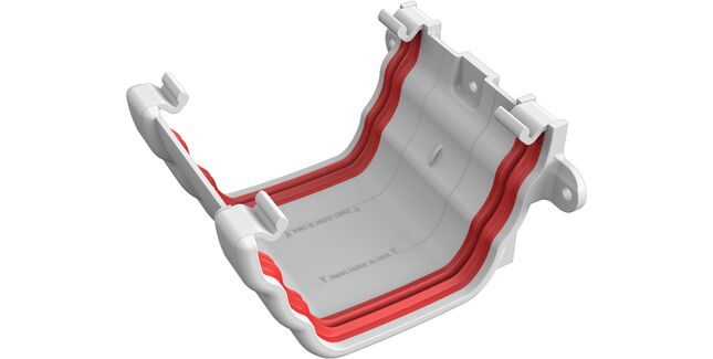 Freeflow 135mm uPVC Ogee Gutter Union Bracket