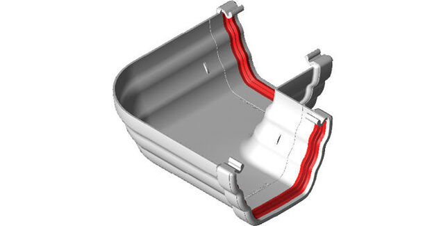 Freeflow 135mm uPVC Ogee 90° Gutter Angle