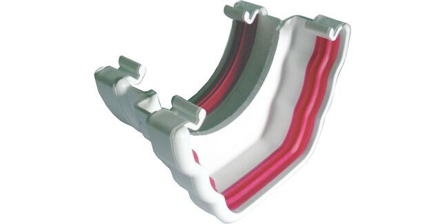 Freeflow 135mm uPVC Round To Ogee Gutter Adaptor