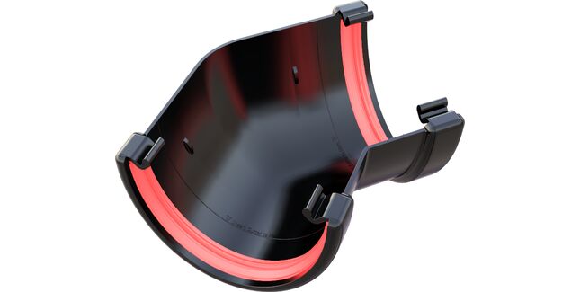 Freeflow 116mm uPVC 135° Half Round Deep Gutter Angle
