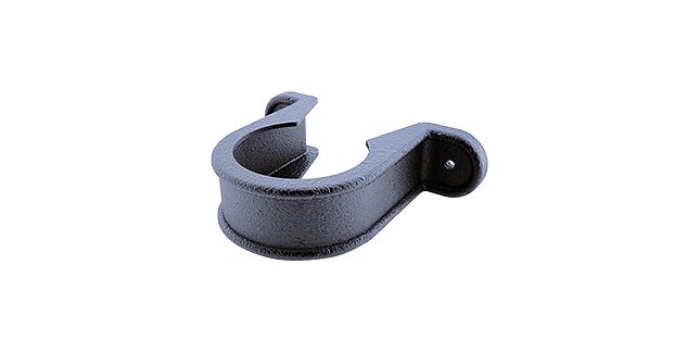 Freeflow 68mm Round Pipe Clip - Cast Iron Black