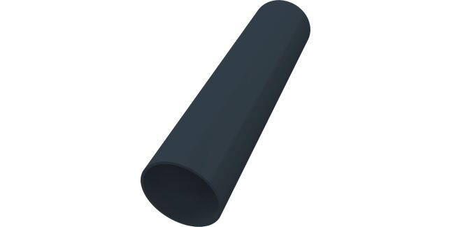Freeflow 68mm Round Pipe (5.5m) - Cast Iron Black