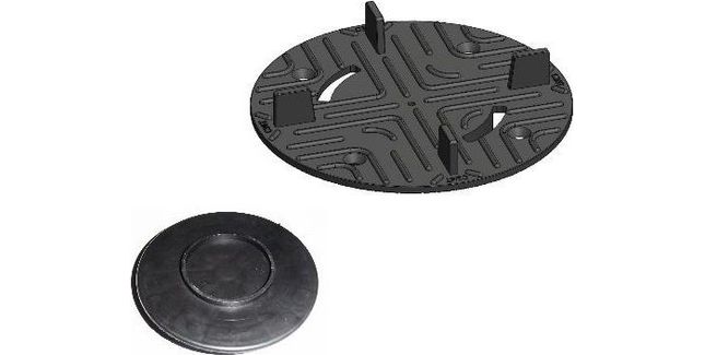 Carosystems Rc10/Rc4 Pedestal Support Plate For Paving - Bag Of 50