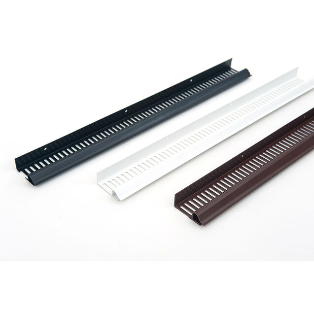 Roof soffit strip vent type C 10mm airflow 2.4m Pack of 10 from £18.00