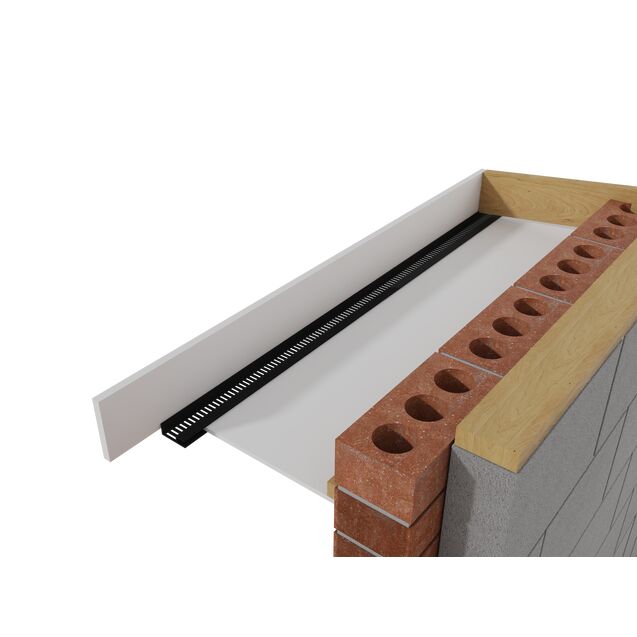 Roof soffit strip vent type C 25mm airflow 2.4m Pack of 10 from £23.13