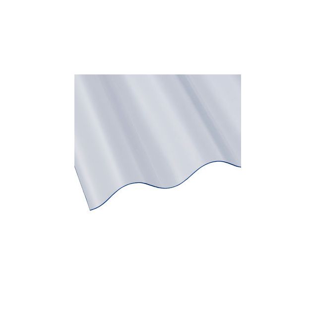 Mini Corolux PVC Corrugated Roof Sheets Clear 1830mm x 662mm x 0.8mm